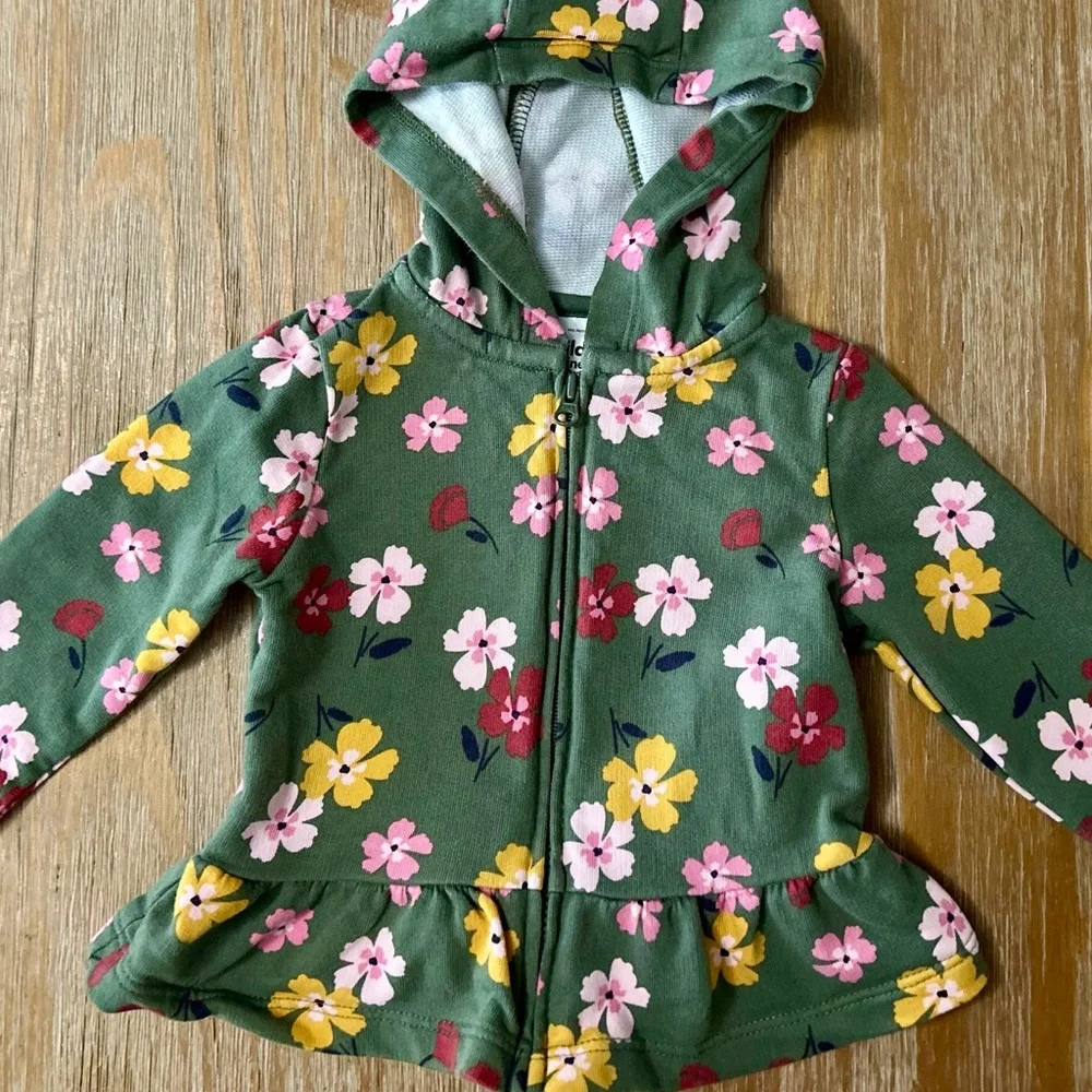 Carter’s Floral Zip-Up Hoodie